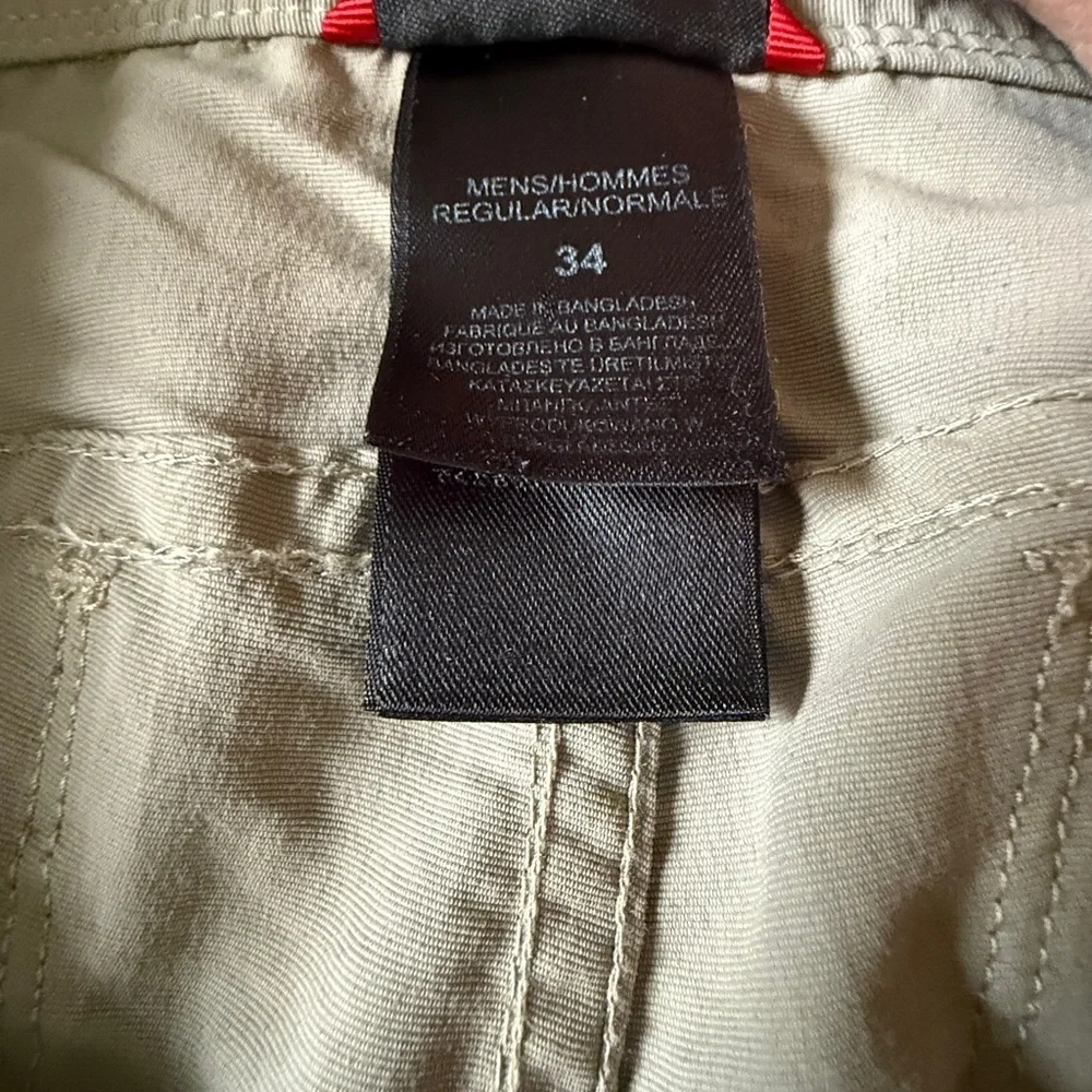 The North Face Tan Cargo Shorts with Relaxed Fit